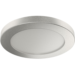 Loox 2050, 2700K Warm White Low Profile Round Surface Mounted LED Light, 12V/2.5W each, 2-9/16 Inch Diameter x 1/4 Inch Height