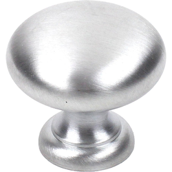 Elegance 1-1/4 Inch Premium Solid Brass Knob, Satin Chrome