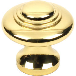 Hartford 1-3/8 Inch Premium Solid Brass Knob, Polished Brass
