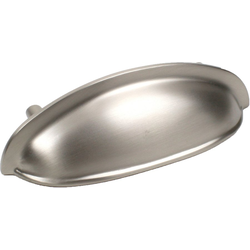 Hartford 3 Inch Premium Solid Brass Cup Pull, Satin Nickel