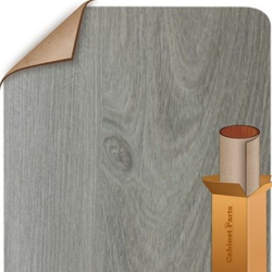 Fox Grey Tossini Elm Finish Vertical Grade 4 ft. x 8 ft. Laminate Sheet, Perfect Match with our Custom Door Color Selection
