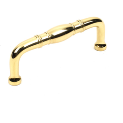 Hartford 3 Inch Premium Solid Brass Pull Variant Two, Polished Brass