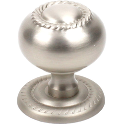 21% OFF Saturn 1-1/4 Inch Premium Hollow Brass Knob/Backplate, Dull Satin Nickel