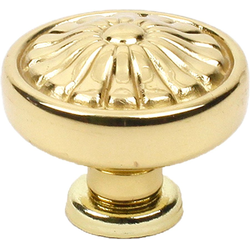 Hartford 1-1/4 Inch Premium Solid Brass Knob, Polished Brass
