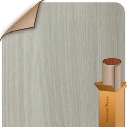White Tossini Elm Finish Vertical Grade 4 ft. x 8 ft. Laminate Sheet, Perfect Match with our Custom Door Color Selection
