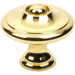 Hartford 1-3/16 Inch Premium Solid Brass Knob, Polished Brass