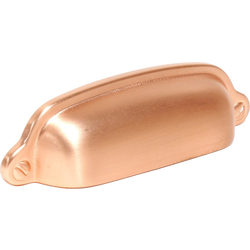 Yukon 3 Inch cc Premium Solid Brass Library Cup Pull, Satin Rose Gold