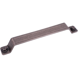 Raw Authentic 7-9/16 Inch Zinc Die Cast Pull, Aged Matte Red Copper