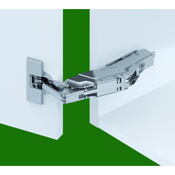 Grass Tiomos 155 Degree Opening Self-Close Full Overlay+ Hinge, Press-in Dowel Mounting, 45mm Hinge Screw Spacing