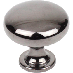 1-3/16 Inch Zinc Die Cast Knob, Black Nickel