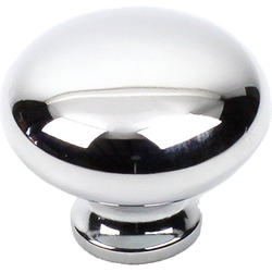 Yaletown 1-1/4 Inch Zinc Die-Cast Knob, Polished Chrome