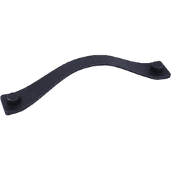 Raw Authentic 6-19/64 Inch Zinc Die Cast Pull, Matte Black Steel
