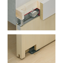 Junior 80/B Pocket Door Hardware Set to For 1 Door up to 176 Lbs Weight Capacity