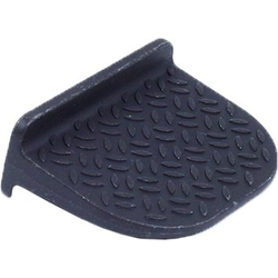 Diamond Plate 1 17/64 Inch Knob, Matte Black Steel