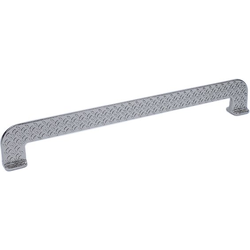 Diamond Plate 10-5/64 Inch c.c. Pull, Bright Aged Nickel
