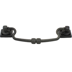 Rio 5-3/64 Inch Zinc Die Cast Bail Pull, Matte Black