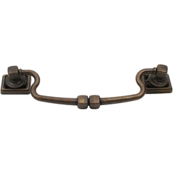 Rio 5-3/64 Inch Zinc Die Cast Bail Pull, Weathered Brass