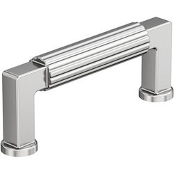 Ballard 3" Center to Center Cabinet Pull , Polished Chrome