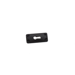 Rio 32mm Zinc Die Cast Keyplate, Matte Black