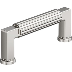 Ballard 3" Center to Center Cabinet Pull , Polished Nickel
