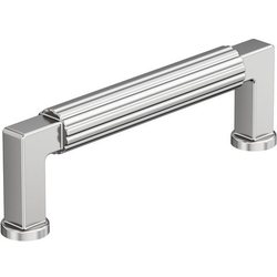 Ballard 3-3/4" Center to Center Cabinet Pull , Polished Chrome