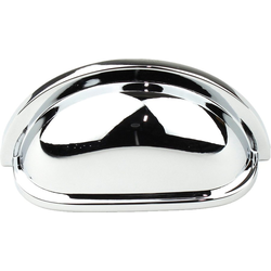 Milan 3 Inch Zinc Die Cast Cp Pull, Polished Chrome