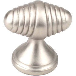 Devon 1-1/2 Inch Zinc Die Cast Knob, Dull Satin Nickel