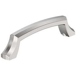 Bellamy 3-3/4" Center to Center Cabinet Pull , Polished Chrome