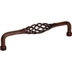 Saxon 10 Inch Wrought Iron Appliance Pull, Natural Rust