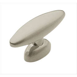 Basic Metals 1-1/2 Inch Length Satin Nickel Cabinet Knob