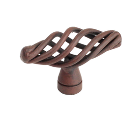 Orleans 3/4 Inch Wrought Iron Knob, Natural Rust
