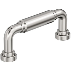 Coble 3" Center to Center Cabinet Pull , Polished Nickel