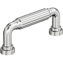Cowrie 3" Center to Center Cabinet Pull , Polished Chrome