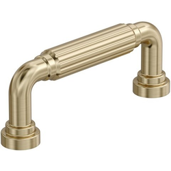 Cowrie 3" Center to Center Cabinet Pull , Golden Champagne