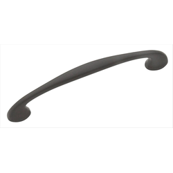 Basic Metals 3-3/4 Inch Center to Center Flat Black Cabinet Pull