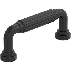 Cowrie 3" Center to Center Cabinet Pull , Matte Black