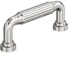 Cowrie 3" Center to Center Cabinet Pull , Polished Nickel