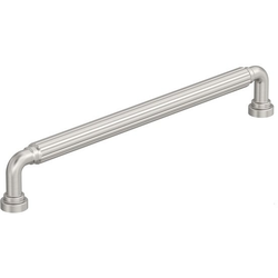 Cowrie 8-13/16" Center to Center Cabinet Pull , Satin Nickel
