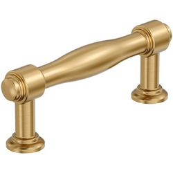 Enlivity 3" Center to Center Cabinet Pull , Champagne Bronze