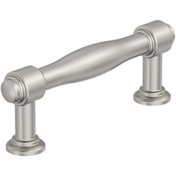 Enlivity 3" Center to Center Cabinet Pull , Satin Nickel