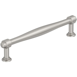 Enlivity 6-5/16" Center to Center Cabinet Pull , Satin Nickel