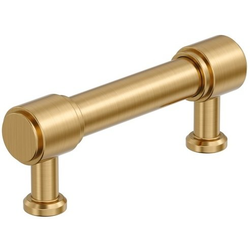 Faircrest 3" Center to Center Cabinet Pull , Champagne Bronze