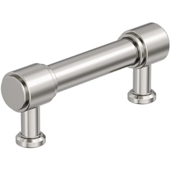 Faircrest 3" Center to Center Cabinet Pull , Polished Nickel