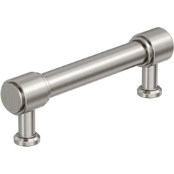 Faircrest 3-3/4" Center to Center Cabinet Pull , Satin Nickel