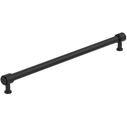Faircrest 12-5/8" Center to Center Cabinet Pull , Matte Black