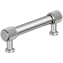 Farewind 3-3/4" Center to Center Cabinet Pull , Polished Chrome