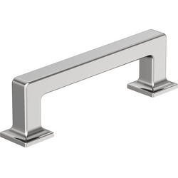 Lintel 3-3/4" Center to Center Cabinet Pull , Polished Chrome