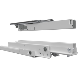 FR771A Full Extension Pantry Slide with EZ Soft Close, 23-5/8 Inch Length for Pull-Out Heights up to 78-3/4 Inch, Bottom Mounted Track / Top Mounted Guide Rail, 265 lb Load Rating