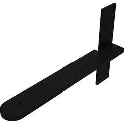 8" Depth x 2-1/2" Width Capitol Stud Mounted Floating Shelf Bracket , 500 Lbs Load Capacity , Black