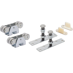 Top Line Grant 71-222 Series Sliding Door Hardware Set For 3/4" to 1-3/8" Thickness Single, Pocket and Bi-Fold Doors , Track NOT Included, 150 Lbs Max. per Door